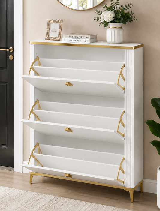 Shoe Rack Cabinet Gold X800-1