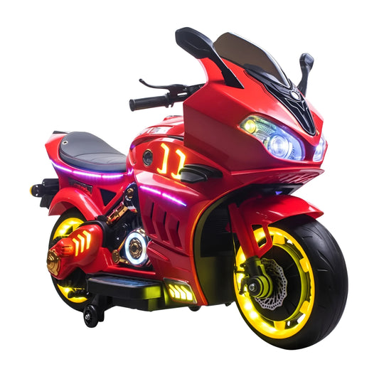 Electric Ride On Motorcycle 12V for Kids | Training Wheels | Y-MB6142