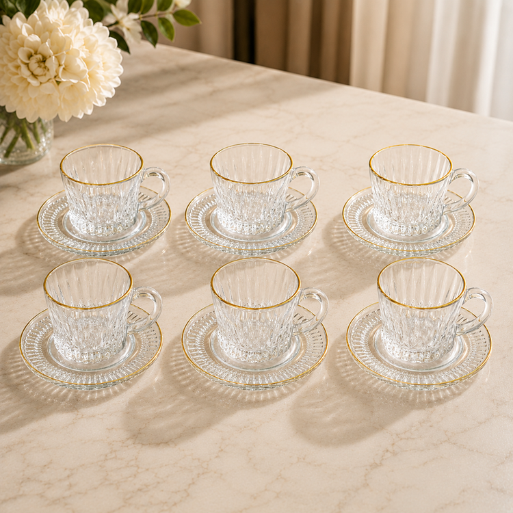 Cup & Saucer 12pc YJ-107-10