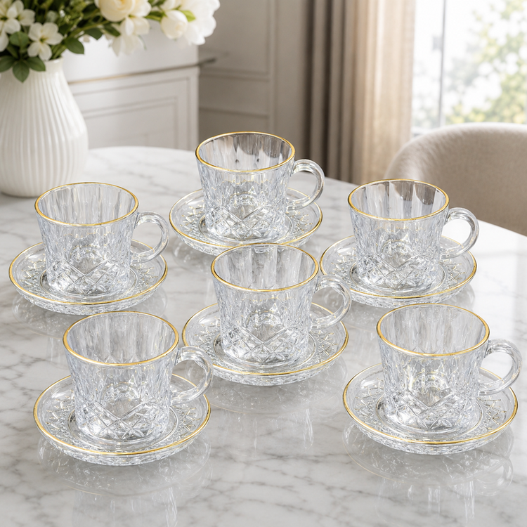 Cup & Saucer 12pc YJ-107-6