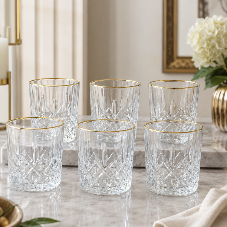 Glass Cups 6pc YJ-3902-12