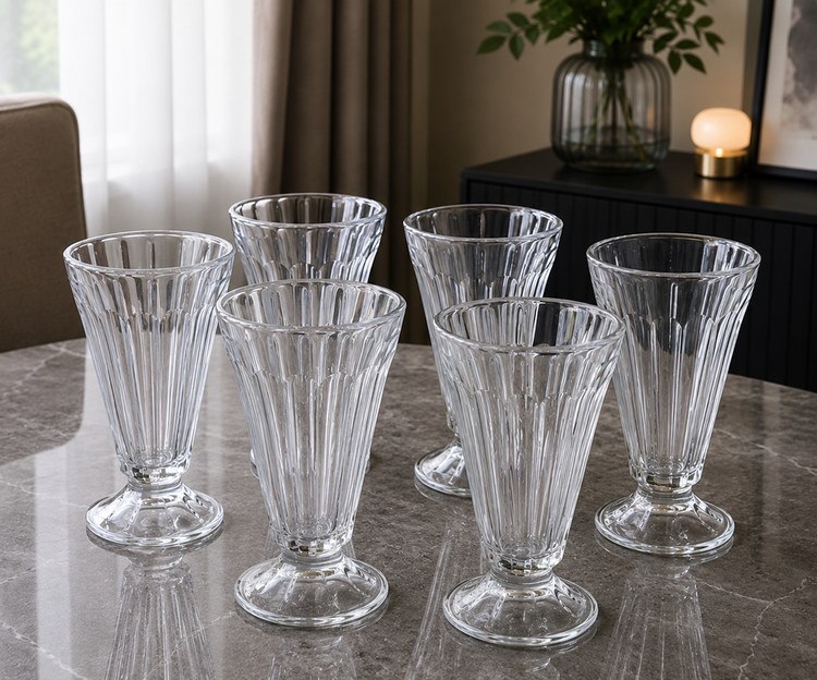 Glass Cups 6pc YJF-6201-1