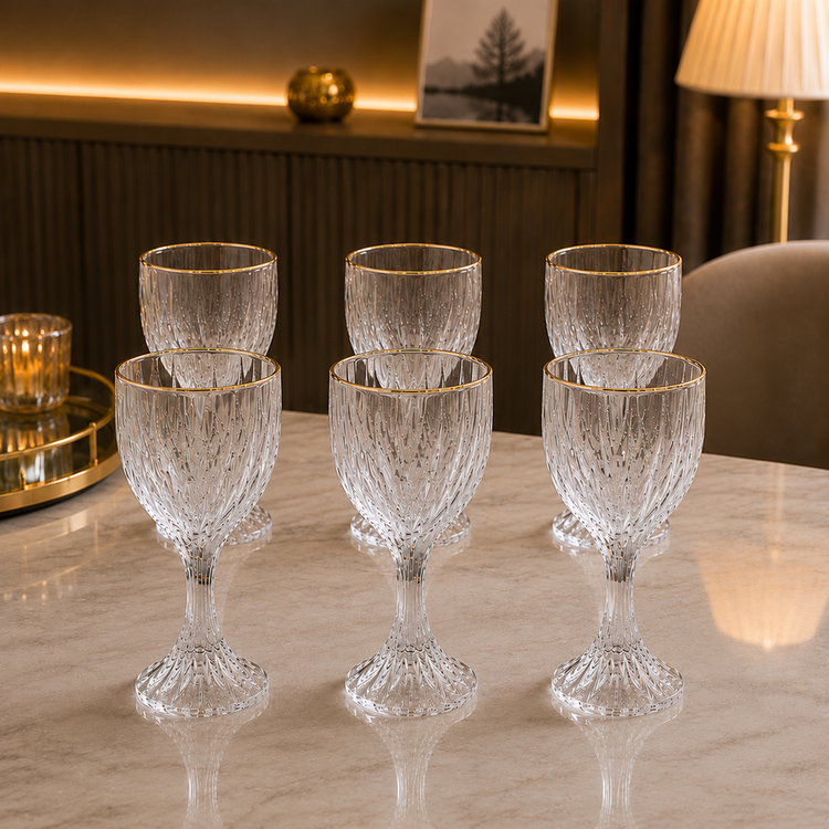 Glass Cups 6pc YJSK-3211-1A