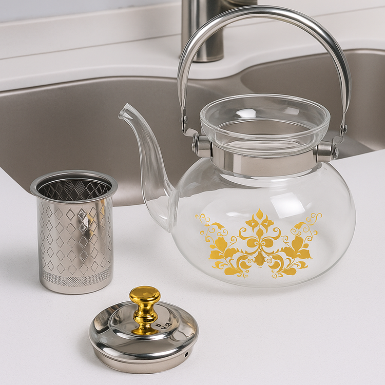 Glass Tea Pot Kettle 1.6L YS19022-246