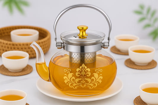 Glass Tea Pot Kettle 1.6L YS19022-246