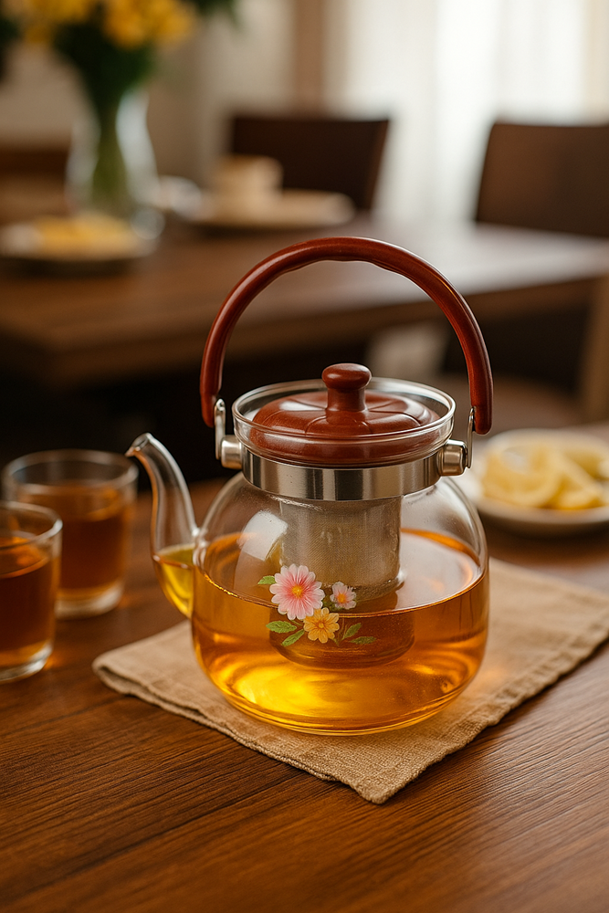 Glass Tea Pot 600ml YS19022-104