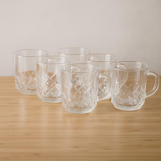 Glass Cup 6pc 240mL ZB24