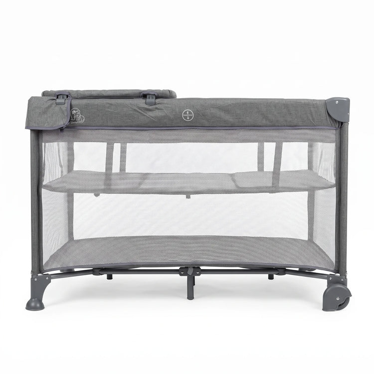 3 in 1 Travel Baby Cot with Bassinet & Changer | Grey