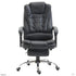 Frontal view of a brown ergonomic high-back massage chair with a padded seat and armrests UT-C418A