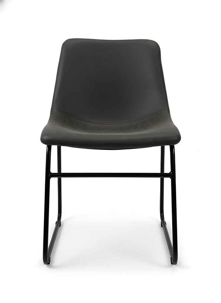 Modern Padded Dining Chair with Metal Frame & Sled Base | UT-C8501