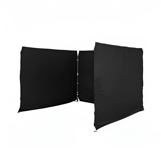 Black Gazebo 2m x 2m Side Walls only. Outdoor Panels for Privacy on a white background