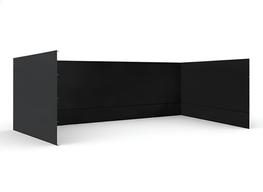 Black Gazebo 3m x 6m Side Walls only. Outdoor Panels for Privacy on a white background