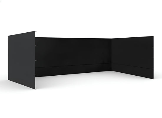 Black Gazebo 3m x 6m Side Walls only. Outdoor Panels for Privacy on a white background