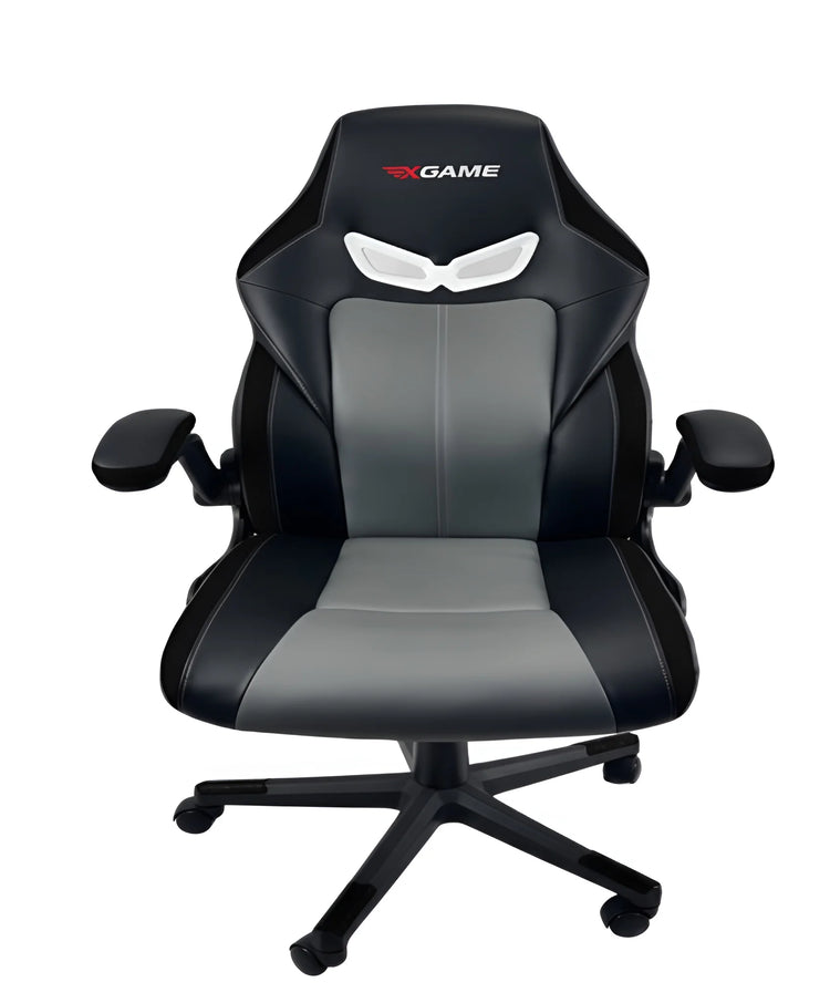 Front view of a full black gaming and office chair UT-C5151