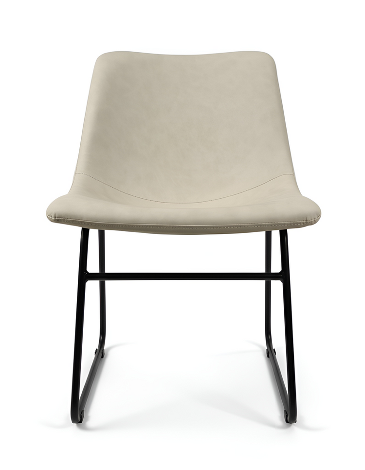 Modern Padded Dining Chair with Metal Frame & Sled Base | UT-C8501