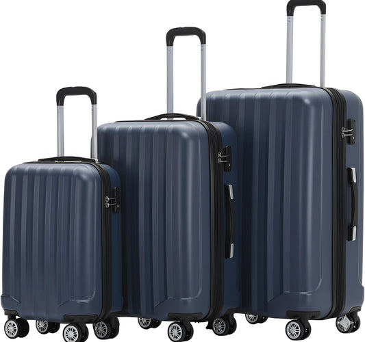 3-Piece Suitcase 3 Colors | Hardshell Luggage | TSA Lock | HT-016