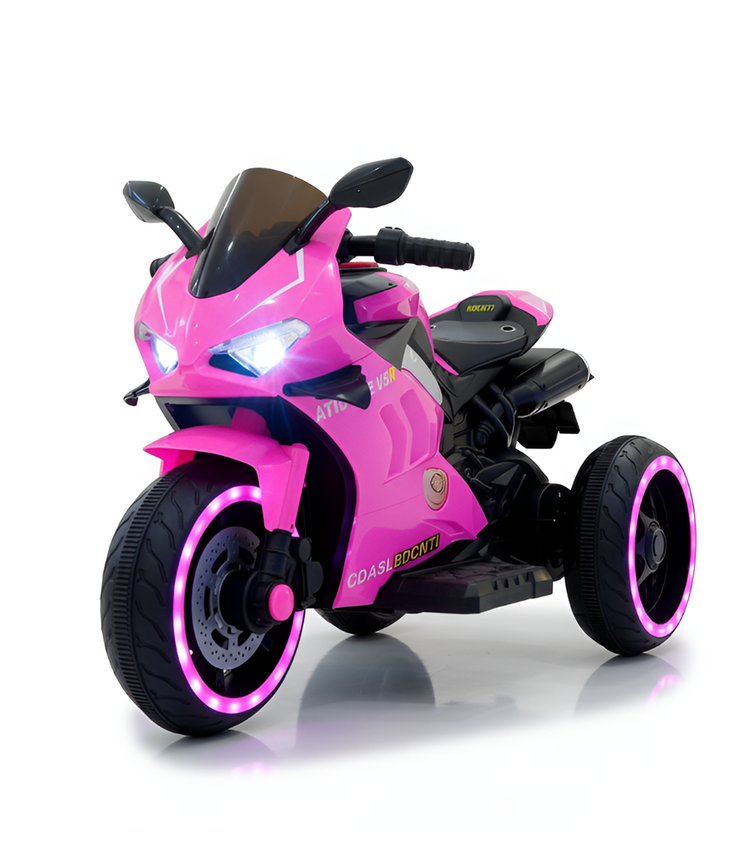 Sports 6V Motorcycle Trike for Kids | Light-Up Wheels & Music | Y-MB7105