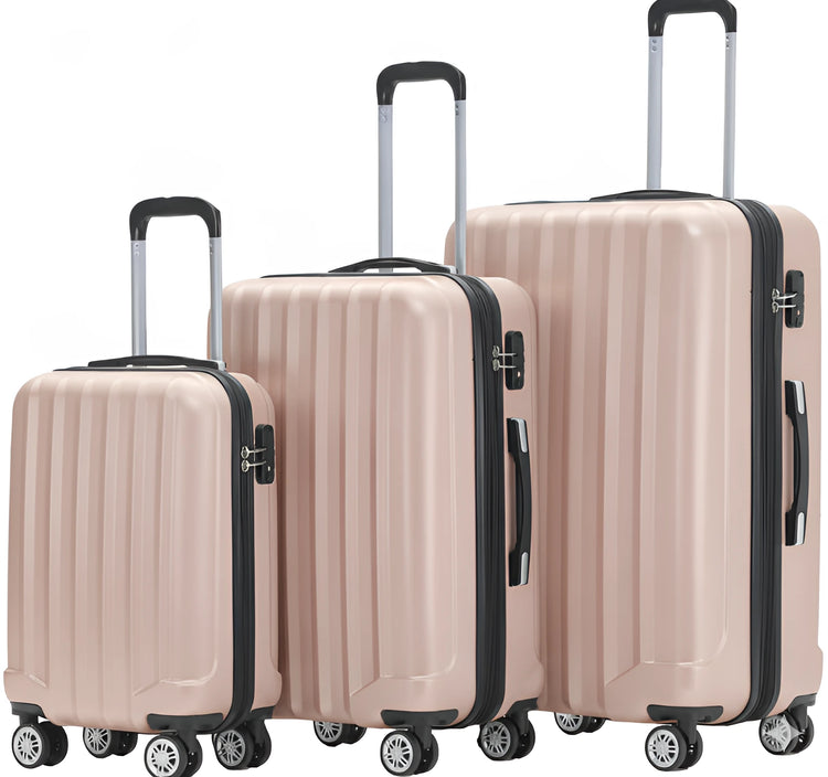 3-Piece Suitcase 3 Colors | Hardshell Luggage | TSA Lock | HT-016