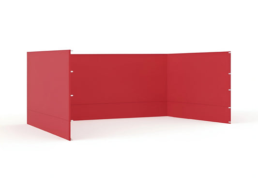 Red Gazebo 3m x 6m Side Walls only. Outdoor Panels for Privacy on a white background