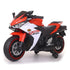 Red Kids' Electric Ride-On Bike (Y-MB150) with a 12V battery and built-in music.