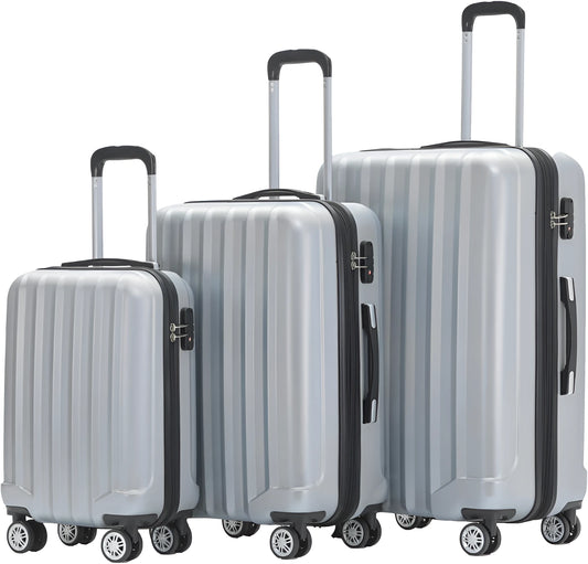 3-Piece Suitcase 3 Colors | Hardshell Luggage | TSA Lock | HT-016