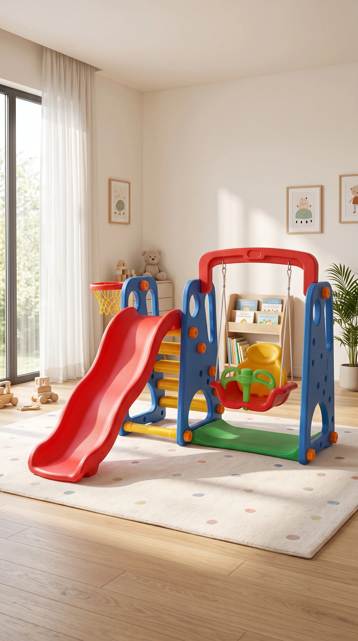 Slide & Swing Set – Indoor / Outdoor Kids Play Set