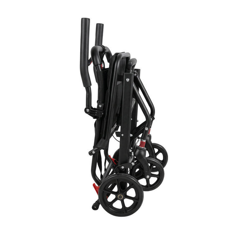 Lightweight Folding Wheelchair Mobility Aid with Handbrakes