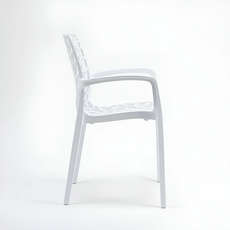 White chair on a white background