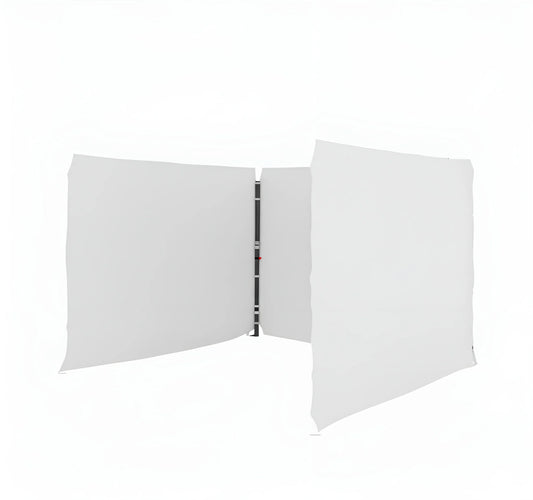 White Gazebo 2m x 2m Side Walls only. Outdoor Panels for Privacy on a white background