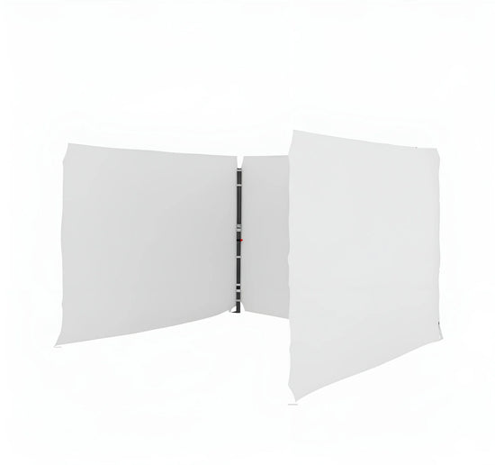 White Gazebo 2m x 2m Side Walls only. Outdoor Panels for Privacy on a white background