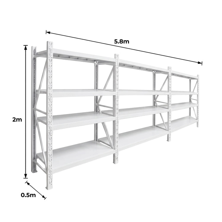 Shelve Racking 6m x 2m x 0.5m
