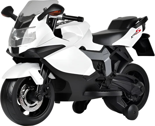 Electric Sport Ride On Motorcycle 6V for Kids | Training Wheels | J-MB8282