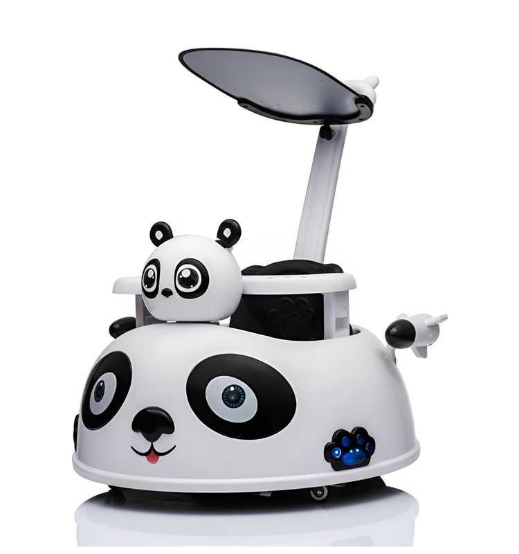 Electric Panda Ride On Stroller for Kids | 360° Push Car | BRD-1188