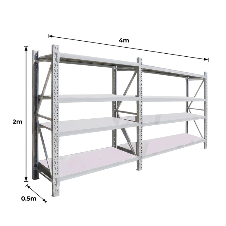 Shelve Racking 4m x 2m x 0.5m