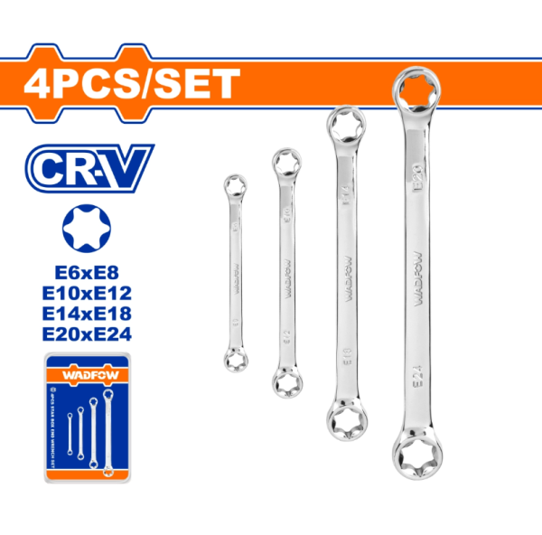 STAR BOX END WRENCH SET 4PCS