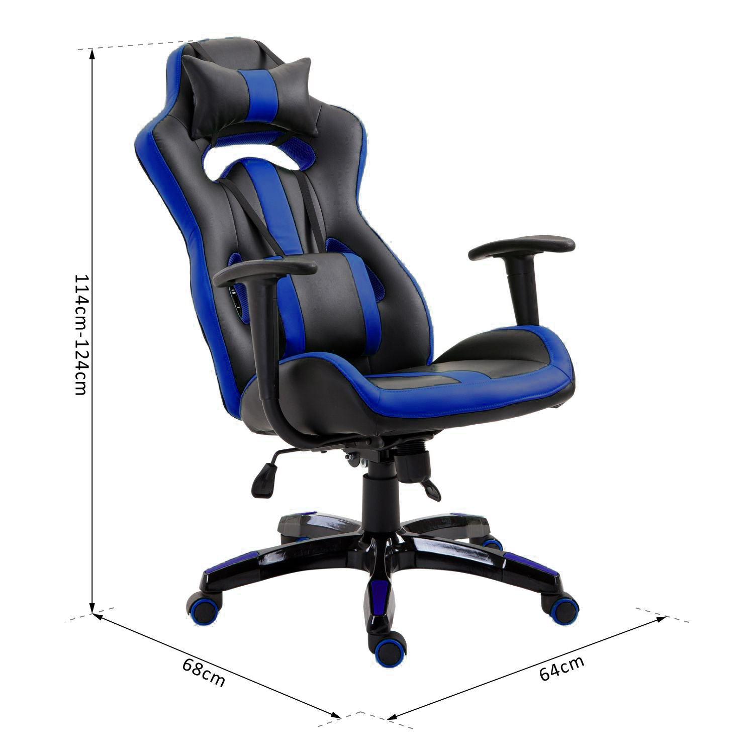 GAMING CHAIR OFFICE CHAIR RACING - Dealsdirect.co.nz