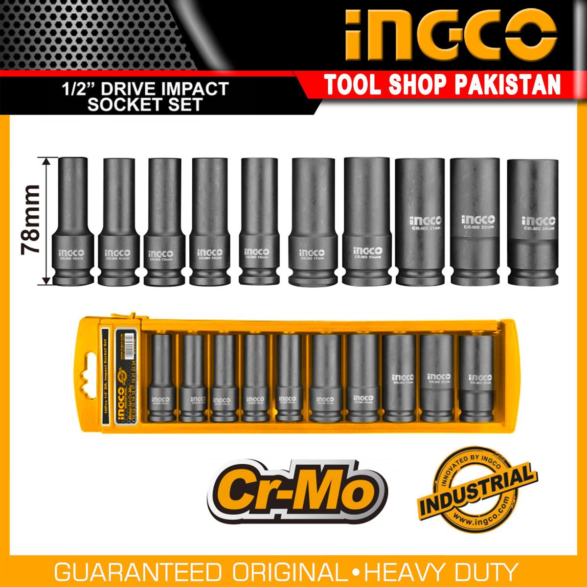 Pcs Deep Impact Socket Set Ingco Dealsdirect Co Nz