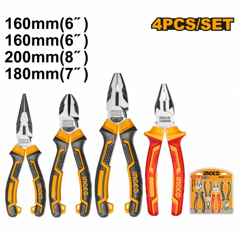 PLIER SET 4PCS INGCO - Dealsdirect.co.nz