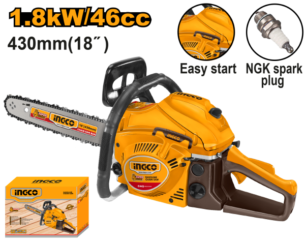 Gasoline Chain Saw 1.8kW/46cc