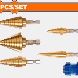 Step Drill Bit Set 5pc WJD3405