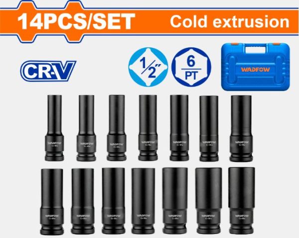 14pc 1/2" Dr. Deep Impact Socket Set WMS4D02