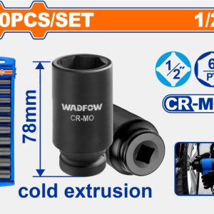 10pcs 1/2" Deep Impact Socket Set WMSD202